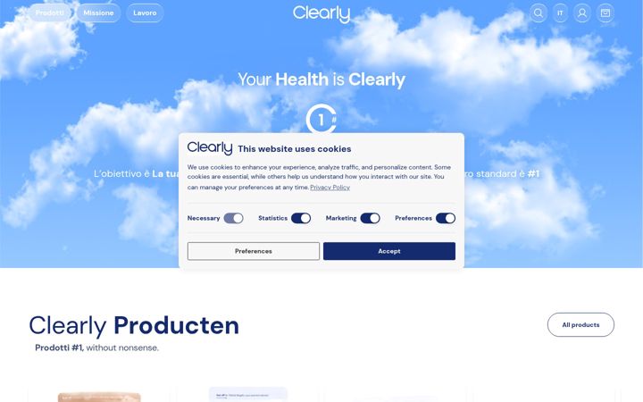 Screenshot of clearly.it