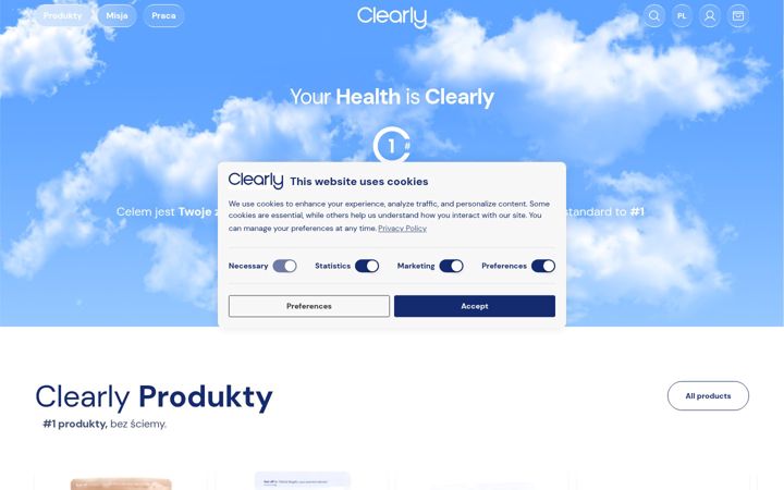 Screenshot of clearly.pl