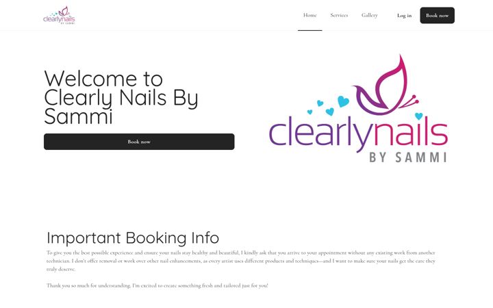 Screenshot of clearlynails.co.uk