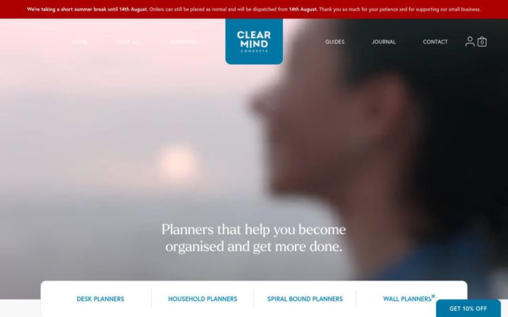 Posnetek zaslona clearmindconcepts.co.uk