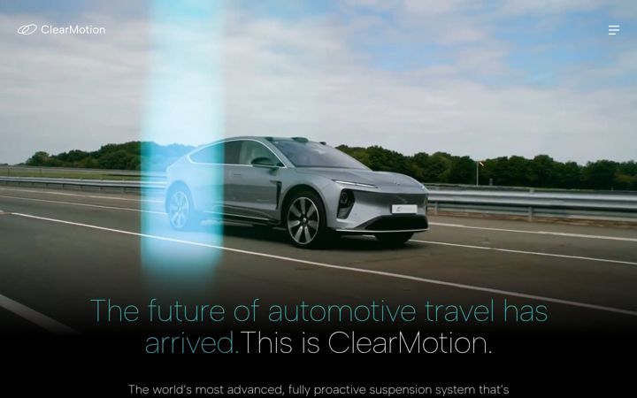 Screenshot of clearmotion.com