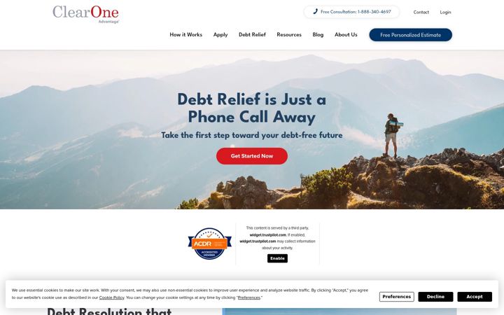 Screenshot of clearoneadvantage.com