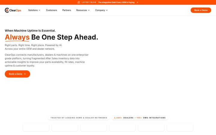 Screenshot of clearops.com