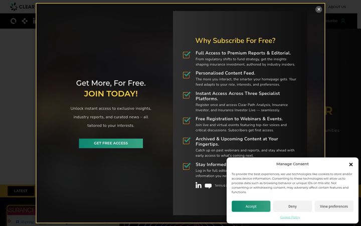 Screenshot of clearpathanalysis.com