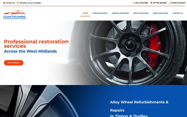 Ekrano kopija clearpolishingandplating.co.uk