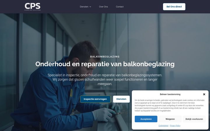 Screenshot of clearprosolutions.nl