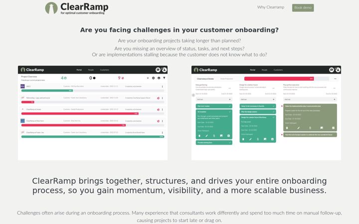 Screenshot of clearramp.com
