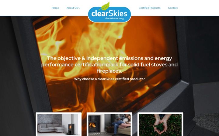 Screenshot του clearskiesmark.org