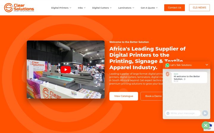 Екранна снимка на clearsol.co.za
