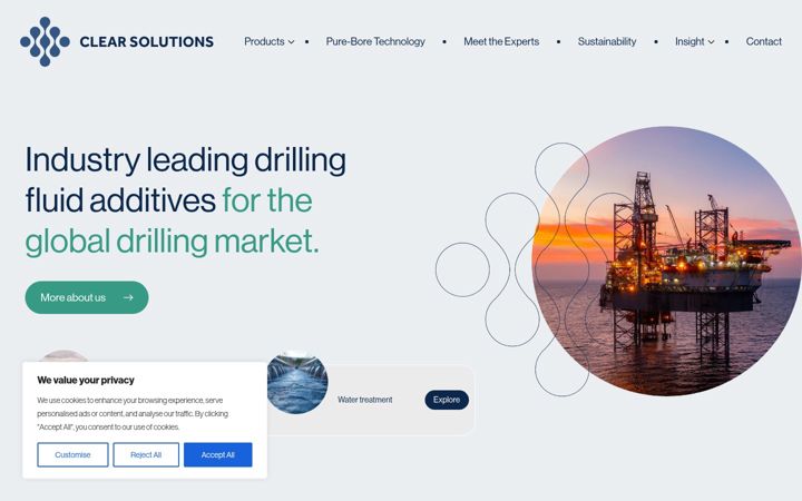 Screenshot of clearsolutions.com