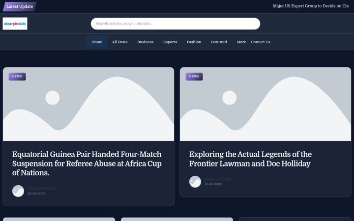 Screenshot of clearspinslab.nl