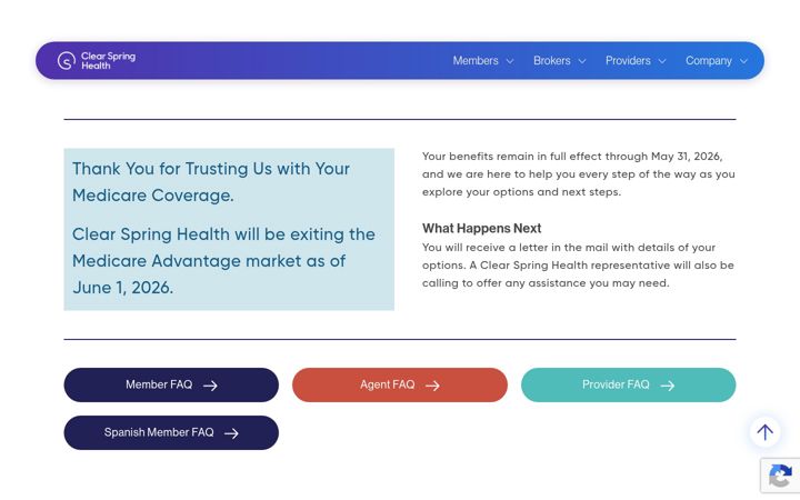 Screenshot of clearspringhealthcare.com