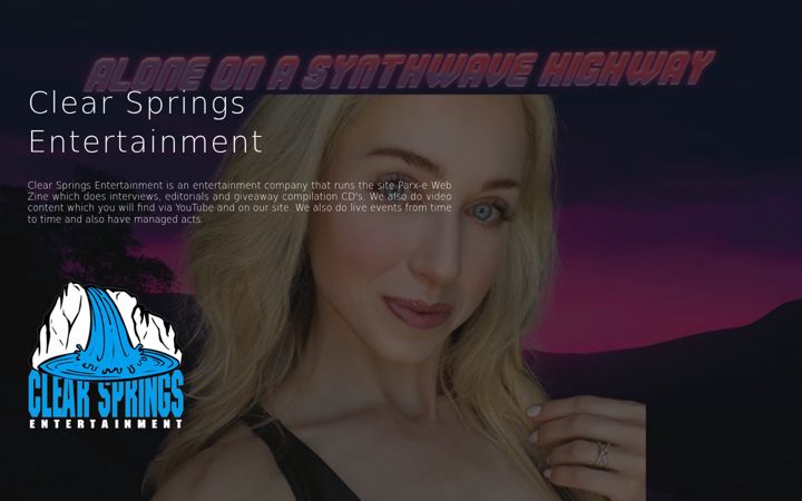 Screenshot of clearspringsentertainment.com