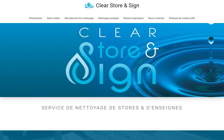 Kuvakaappaus sivustosta clearstore.fr