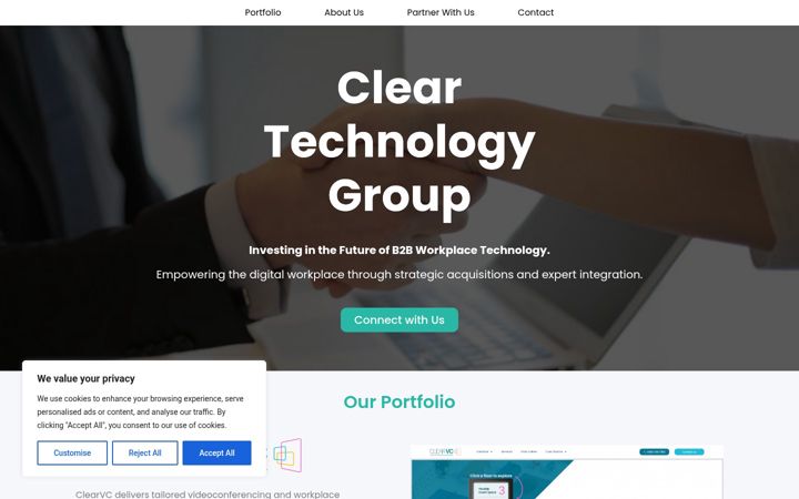 Screenshot of cleartechnologygroup.com