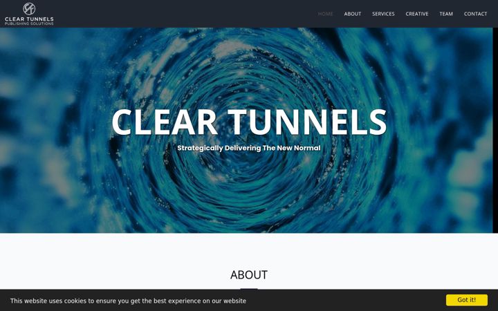 Screenshot of cleartunnels.com