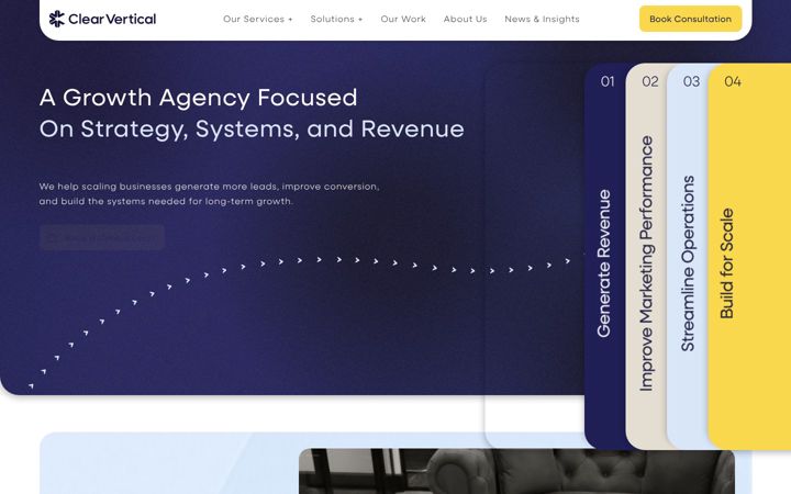 Screenshot of clearvertical.co.uk
