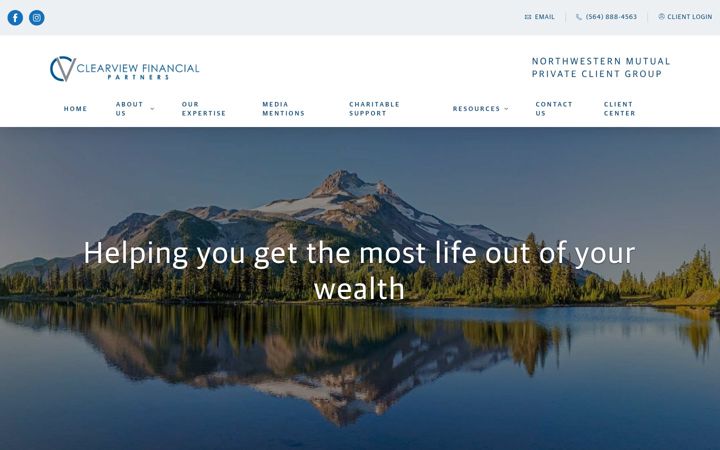 Screenshot of clearviewfinancial.nm.com