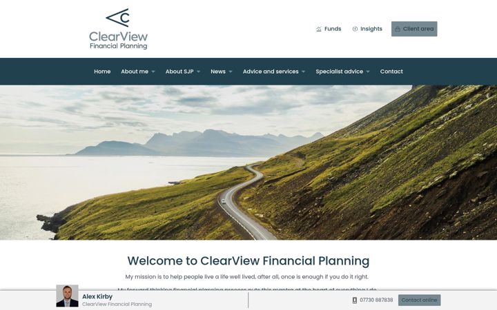 Zrzut ekranu clearviewfp.co.uk
