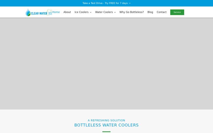 Screenshot of clearwaterandice.com