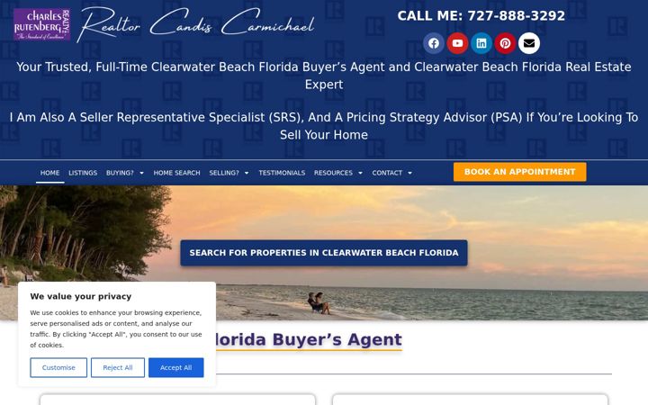 Screenshot of clearwaterbeachfloridabuyersagent.com