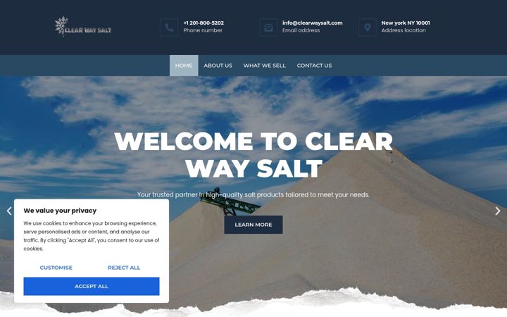 Screenshot of clearwaysalt.com