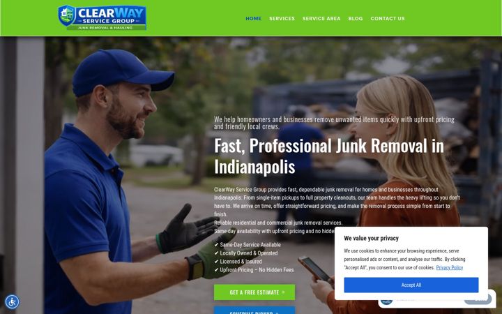 Screenshot of clearwayservicegroup.com
