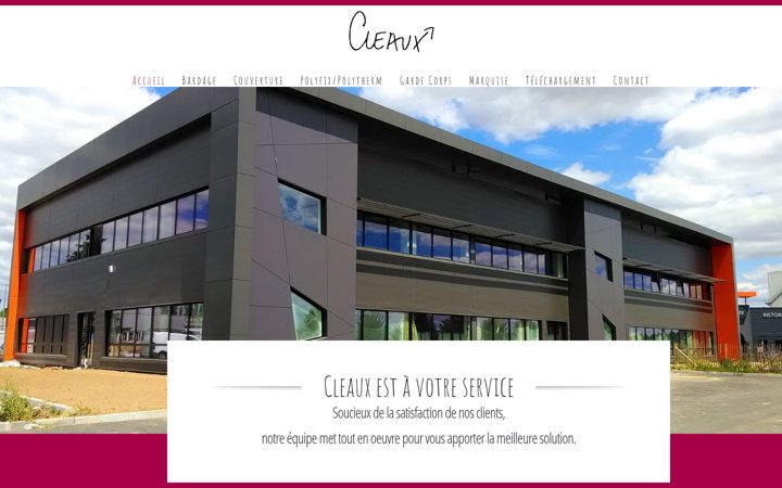 Kuvakaappaus sivustosta cleaux.fr