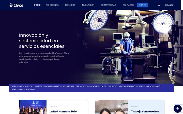 Screenshot of clece.es