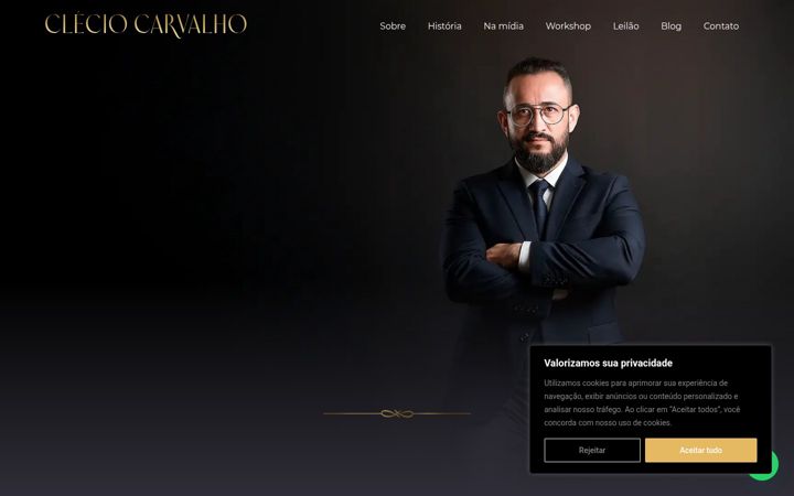 Screenshot van cleciocarvalho.com.br