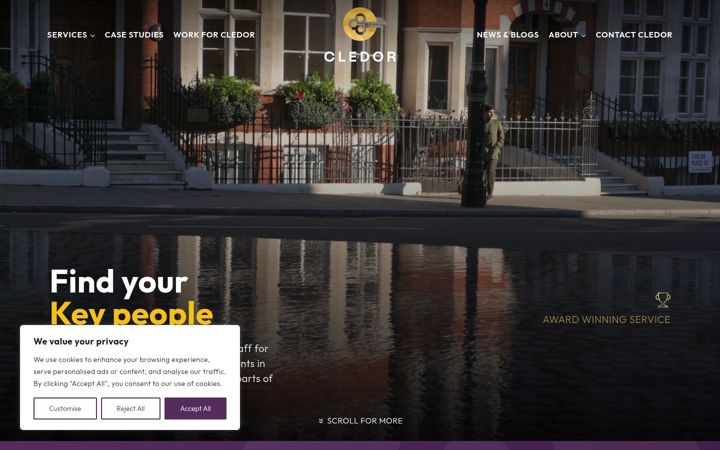 Screenshot von cledor.co.uk