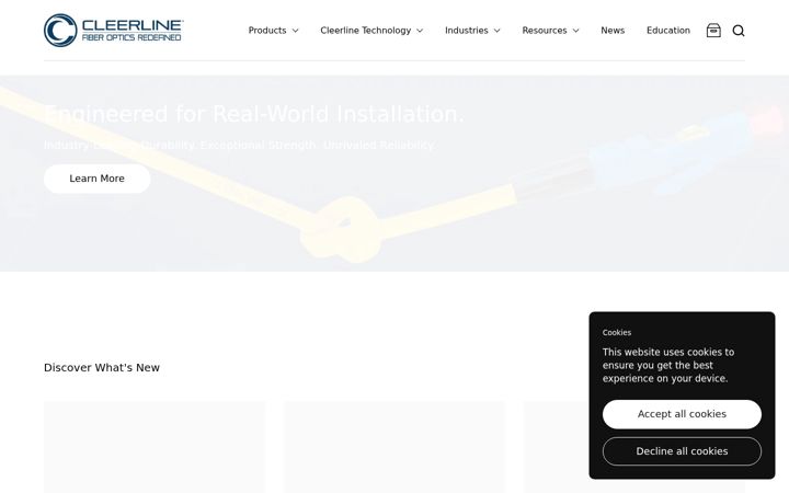 Screenshot of cleerline.com