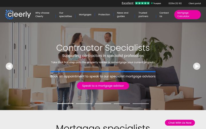 Screenshot of cleerly.co.uk