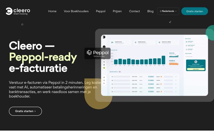 Screenshot of cleero.be