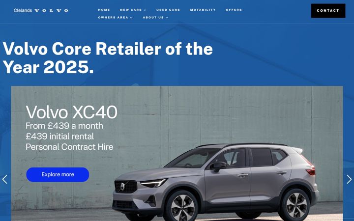 Screenshot of clelandscardealers.co.uk