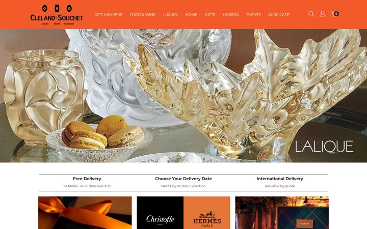 Screenshot of clelandsouchet.com