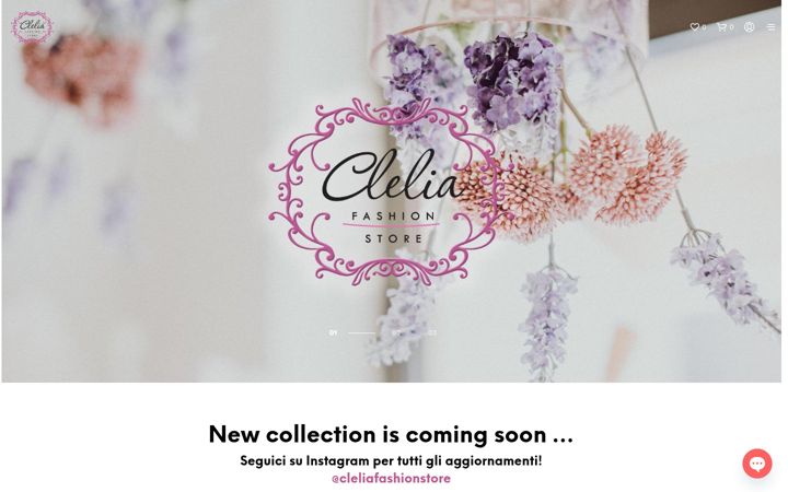 Skærmbillede af cleliafashionstore.it