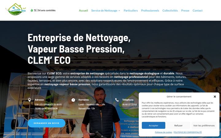 Snímek obrazovky clem-eco.fr