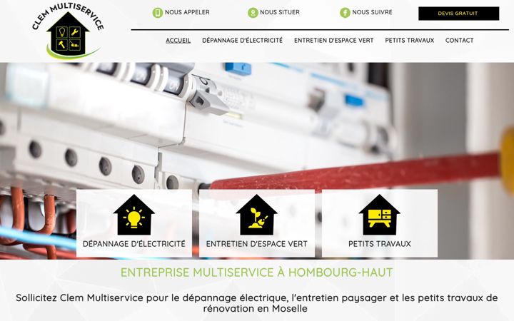 Screenshot of clem-multiservice.fr