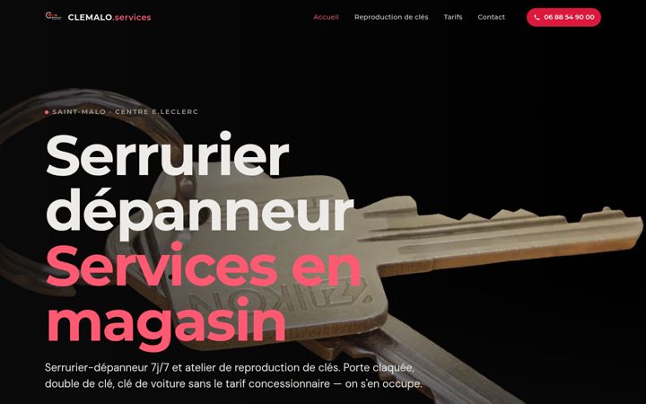 Screenshot of clemalo.com