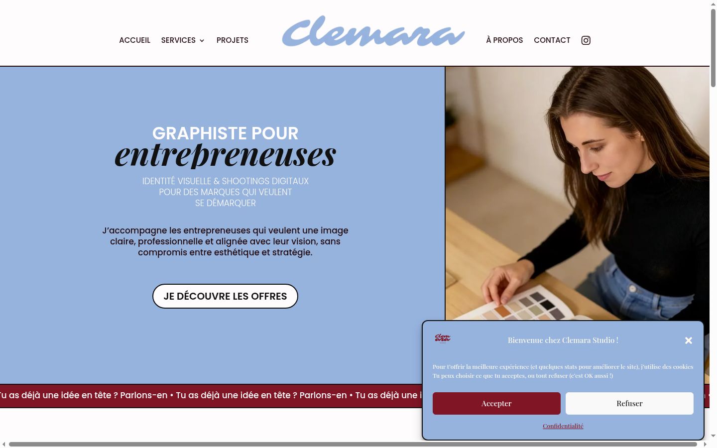 Screenshot tal-banner tal-kunsens muri qabel kwalunkwe interazzjoni