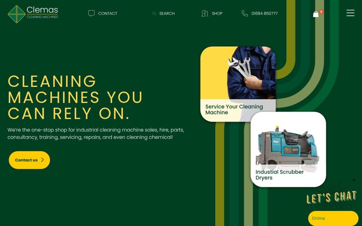 Screenshot of clemas.co.uk