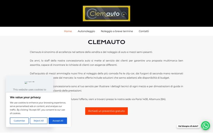 Screenshot of clemauto.it