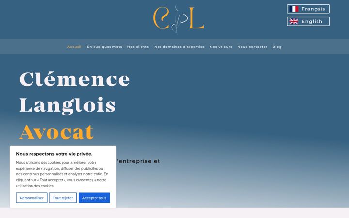 Screenshot of clemence-langlois.com