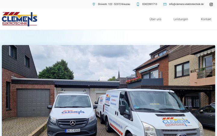 Screenshot of clemens-elektrotechnik.de