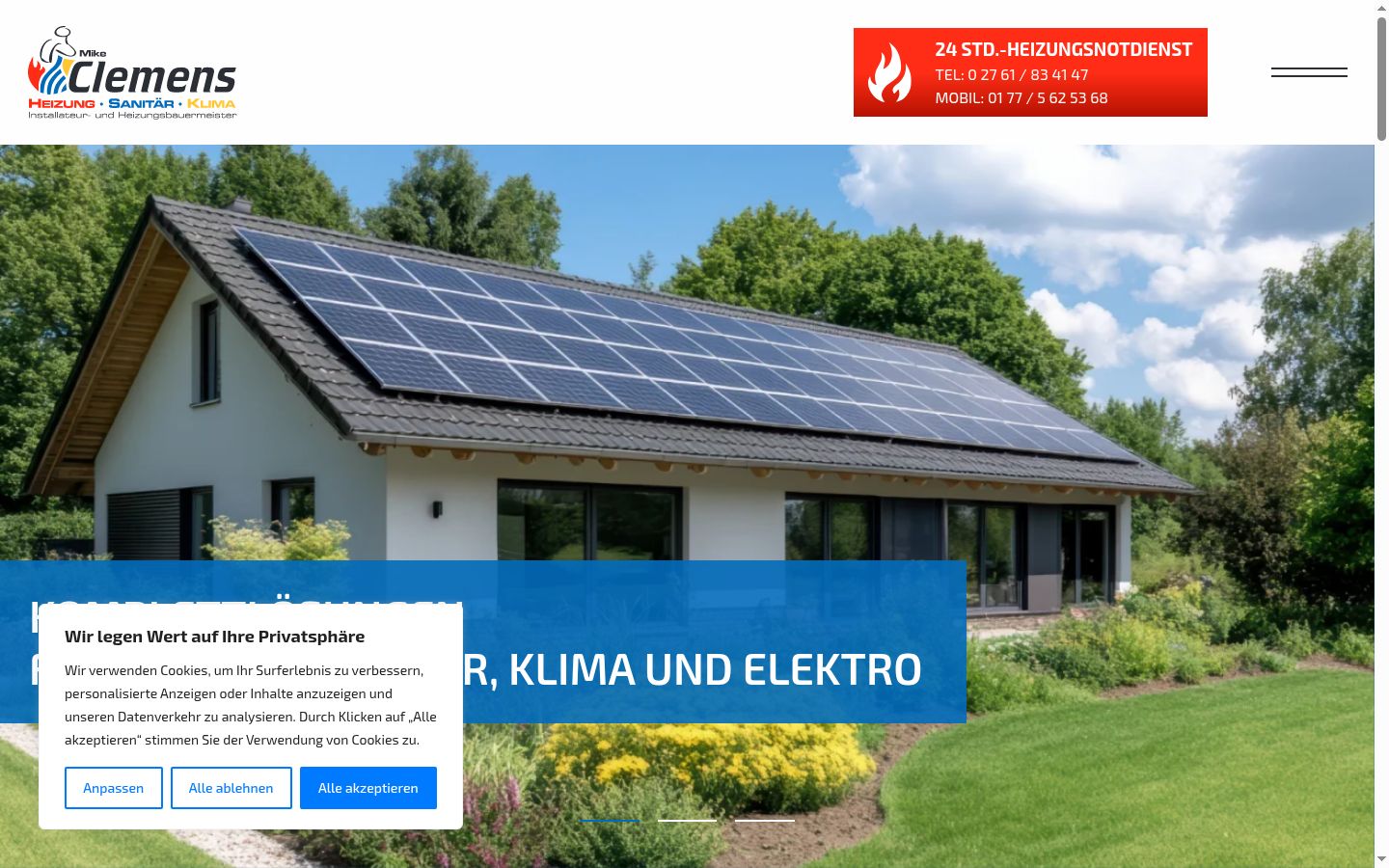 Ekrānuzņēmums ar piekrišanas baneri, kas tika rādīts pirms jebkādas mijiedarbības