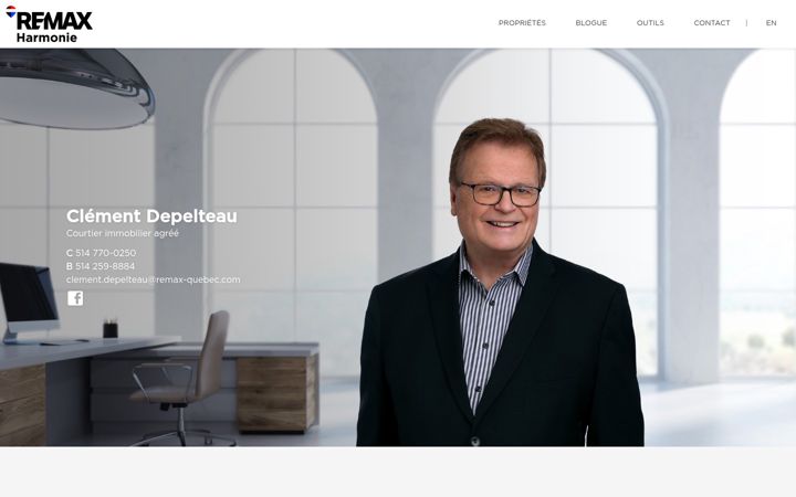 Screenshot of clementdepelteau.com