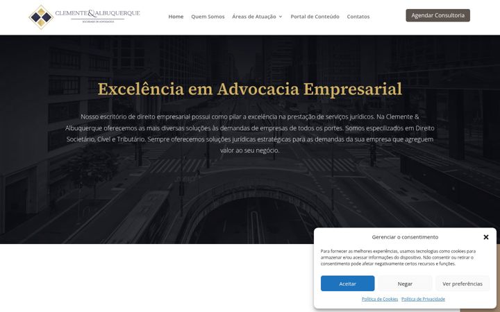 Screenshot van clementealbuquerqueadv.com.br