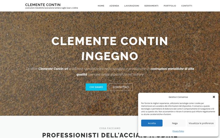 Screenshot of clementecontin.com