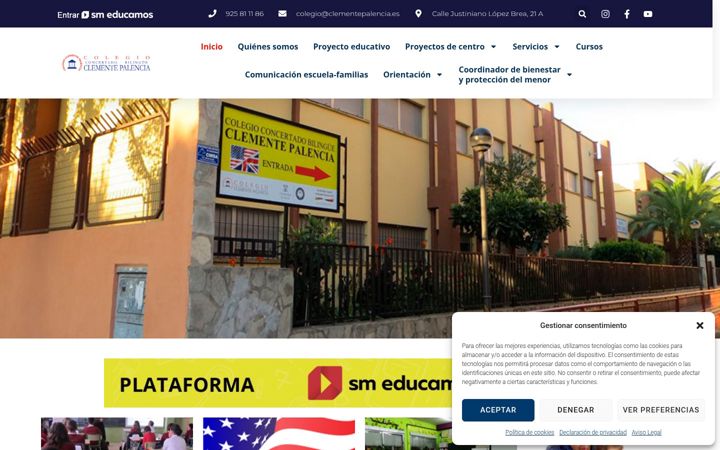Screenshot of clementepalencia.es